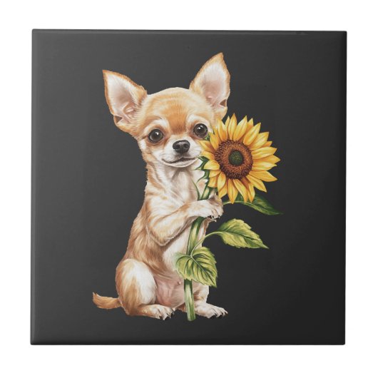 Chihuahua   tegeltje (Voorkant)