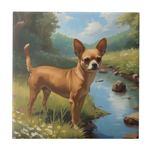 Chihuahua Tegeltje (Voorkant)