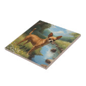 Chihuahua Tegeltje (Zijkant)