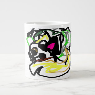 Chihuahua thuis grote koffiekop