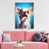 Chihuahua Treat Actie Canvas Afdruk (Insitu (Woonkamer))