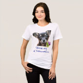 chihuahua Tri-Blend shirt (Voorkant volledig)
