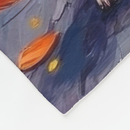 Chihuahua Trick-or-Treating in Halloween Kostuums Fleece Deken (Hoek)