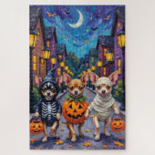 Chihuahua Trick-or-Treating in Halloween Kostuums Legpuzzel (Verticaal)