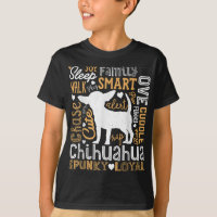 Chihuahua Typography Word Art Funny Dog Lover Gift