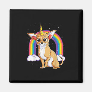 chihuahua unicorn girls space galaxy rainbow do magneet