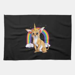 chihuahua unicorn girls space galaxy rainbow do theedoek