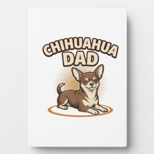 Chihuahua Vader Vintage Gravure Hond Liefhebber De Fotoplaat