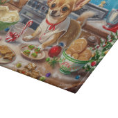 Chihuahua Vakantie Bakken: Feestelijke Kerstmis Snijplank (Hoek)