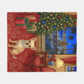 Chihuahua Vakantie Fleece Deken (Voorkant (Horizontaal))