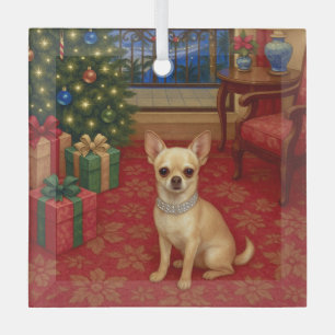 Chihuahua Vakantie  Glas Ornament