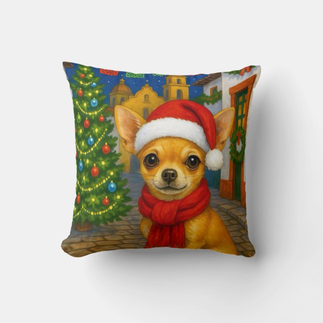Chihuahua Vakantie  Kussen (Voorkant)