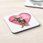 Chihuahua Valentijnsdag Drankjes Onderzetter (Linkerzijde)