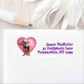 Chihuahua Valentijnsdag Etiket (Insitu)