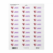 Chihuahua Valentijnsdag Etiket (Full Sheet)