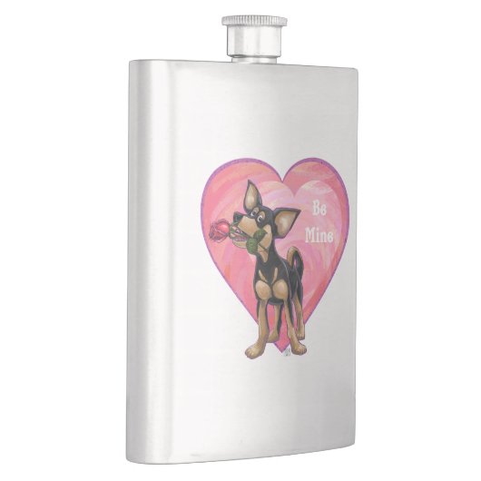 Chihuahua Valentijnsdag Flacon (Rechts)