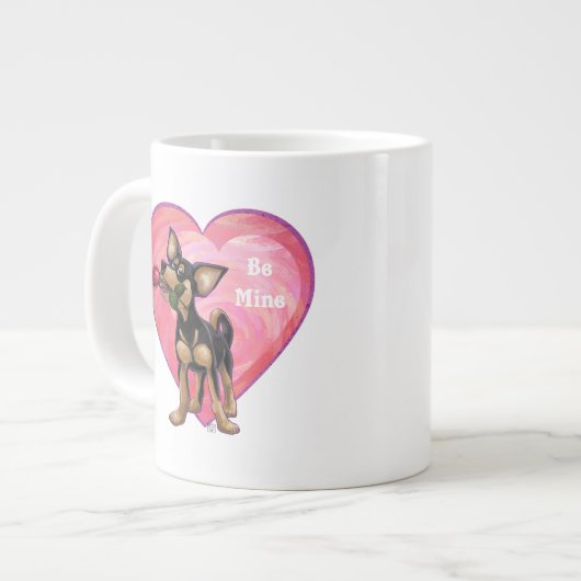 Chihuahua Valentijnsdag Grote Koffiekop (Links)