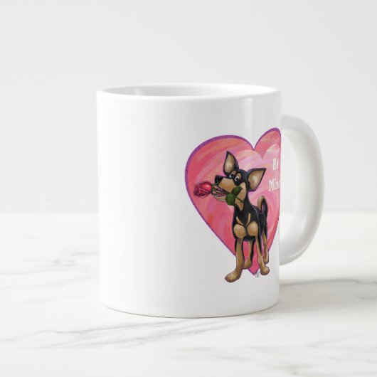 Chihuahua Valentijnsdag Grote Koffiekop (Voorkant rechts)