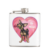 Chihuahua Valentijnsdag Heupfles (Voorkant)