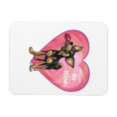 Chihuahua Valentijnsdag Magneet (Horizontaal)