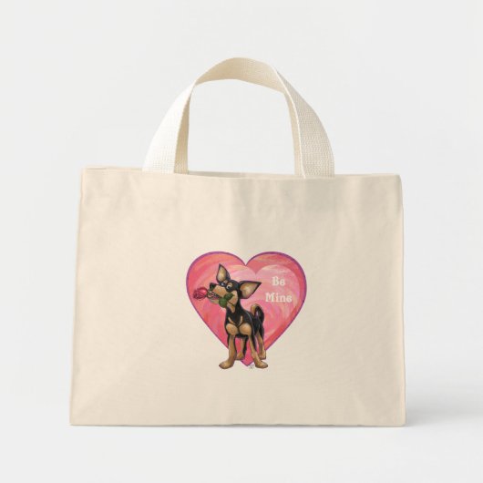 Chihuahua Valentijnsdag Mini Tote Bag (Voorkant)