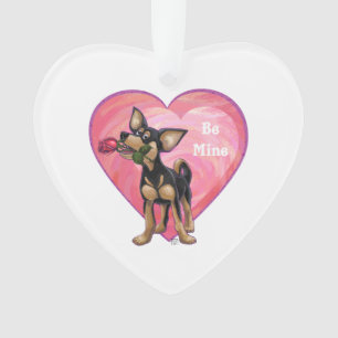 Chihuahua Valentijnsdag Ornament