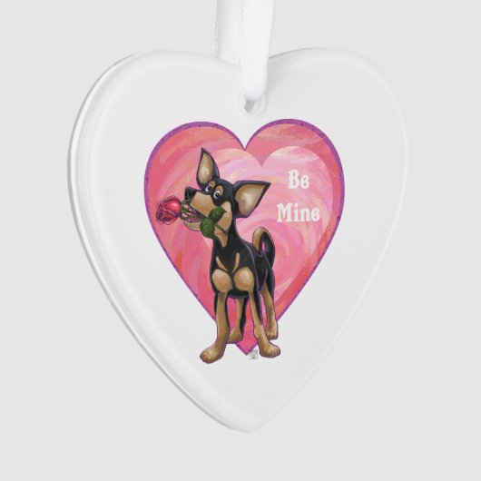 Chihuahua Valentijnsdag Ornament (voorkant)