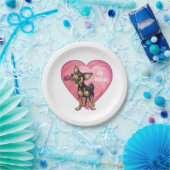 Chihuahua Valentijnsdag Papieren Bordje (Feest)