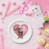 Chihuahua Valentijnsdag Papieren Bordje (Feest)