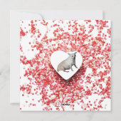 Chihuahua Valentijnsdag Plat Kerstkaart (Achterkant)