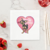 Chihuahua Valentijnsdag Servetten (Insitu)