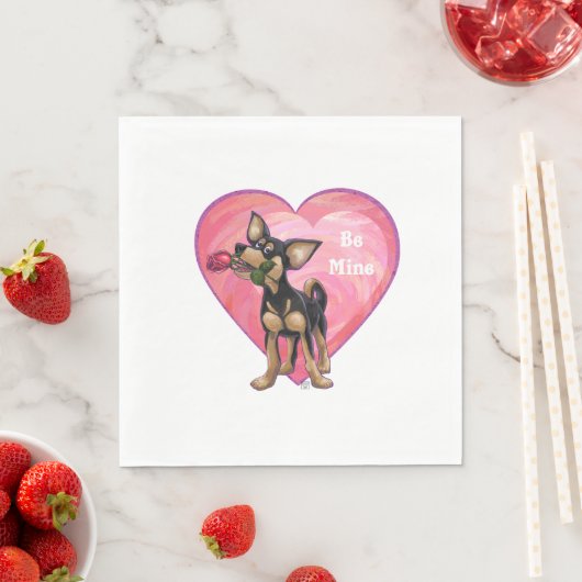 Chihuahua Valentijnsdag Servetten (Insitu)