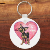 Chihuahua Valentijnsdag Sleutelhanger (Voorkant)