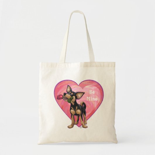 Chihuahua Valentijnsdag Tote Bag (Voorkant)
