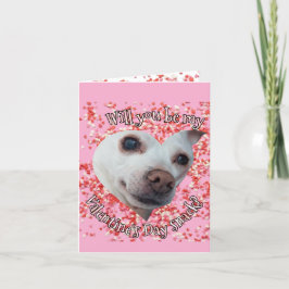 Chihuahua Valentijnsdag Vouw Kerstkaart Feestdagen Kaart