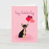 Chihuahua Valentijnse Kaarten Love - schattige hon (Voorkant)
