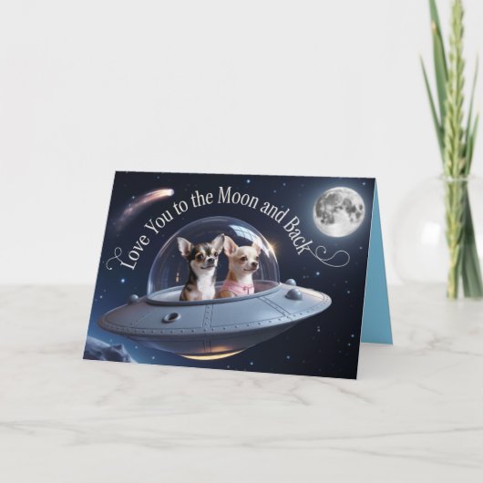 Chihuahua Valentine Card Feestdagen Kaart (Voorkant)