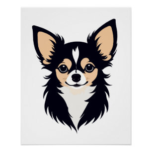 Chihuahua Vector Art Animal Modern Urban Graphic Perfect Poster
