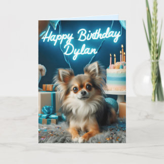 Chihuahua Verjaardag Kaart Happy Birthday Dylan