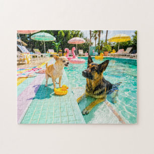 Chihuahua versus herders eend legpuzzel