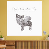 Chihuahua Vibes Premium Wrapped Canvas Art (Insitu (Woonkamer))