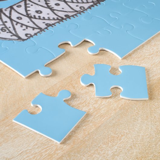 Chihuahua Vibes Puzzle with Gift Box Legpuzzel (Zijkant)