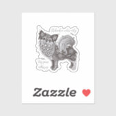 Chihuahua Vibes Vinyl Sticker (Vel)