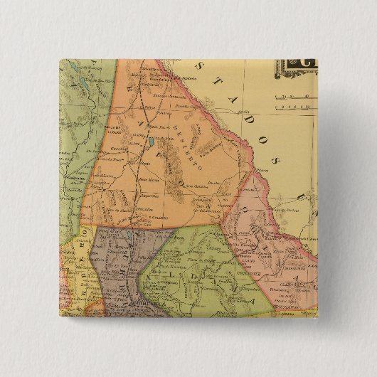 Chihuahua Vierkante Button 5,1 Cm (Voorkant)