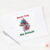 Chihuahua Vierkante Sticker (Envelop)