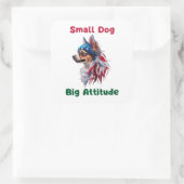 Chihuahua Vierkante Sticker (Tas)