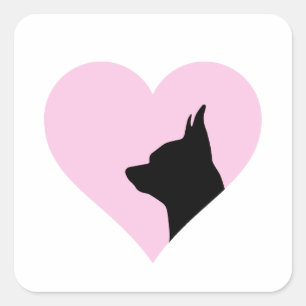 Chihuahua Vierkante Sticker