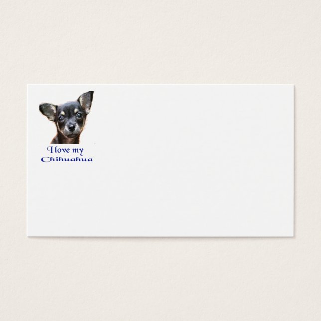 Chihuahua Visitekaartje (Voorkant)