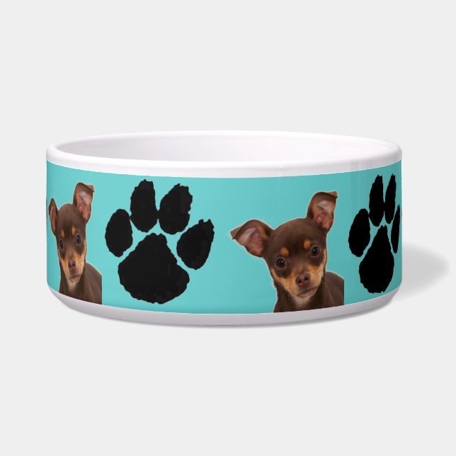 Chihuahua Voerbakje (Voorkant)