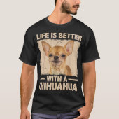 Chihuahua voor vrouwelijke Mannen T-shirt (Voorkant)